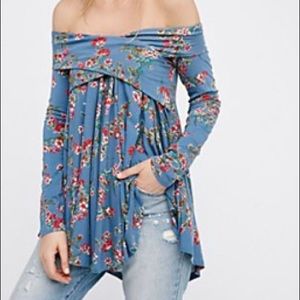Free People Long Sleeve Off-The-Shoulder Tunic